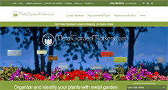 Desktop Screenshot of metalgardenmarkers.com